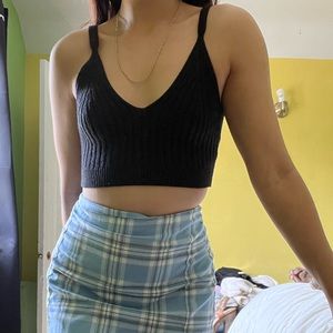 Ribbed knit crop top